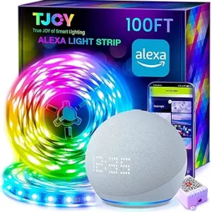 TJOY - Tira de luces LED inteligentes para habitación, compatible con Alexa